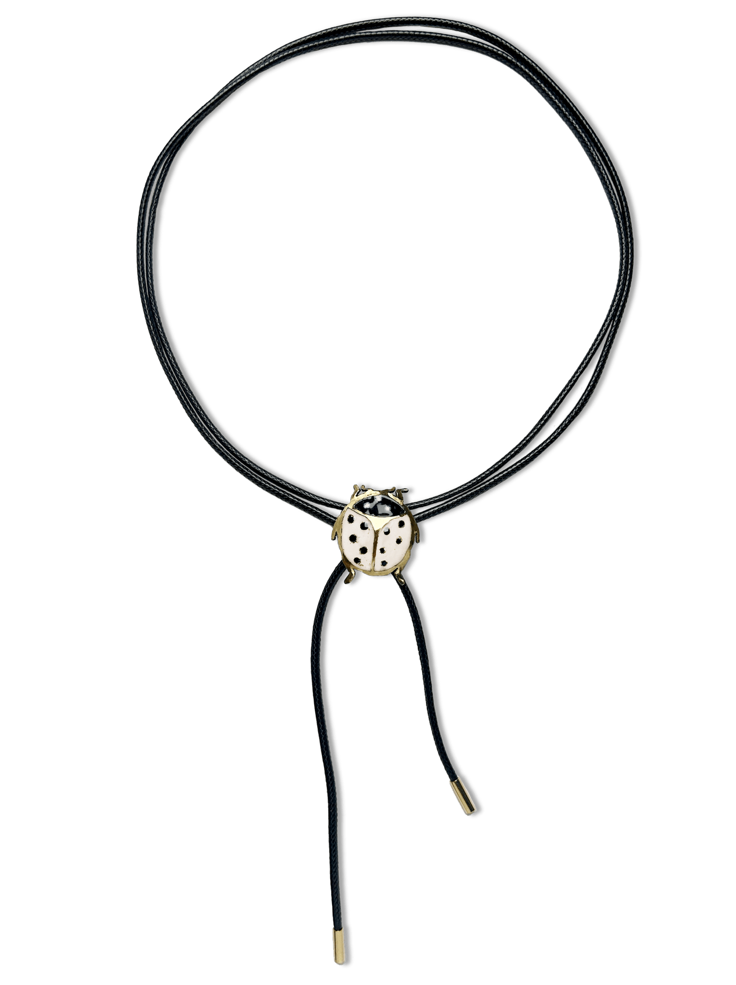 Choker Cuero chinita blanca