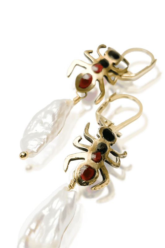 Aros hormigas perlas