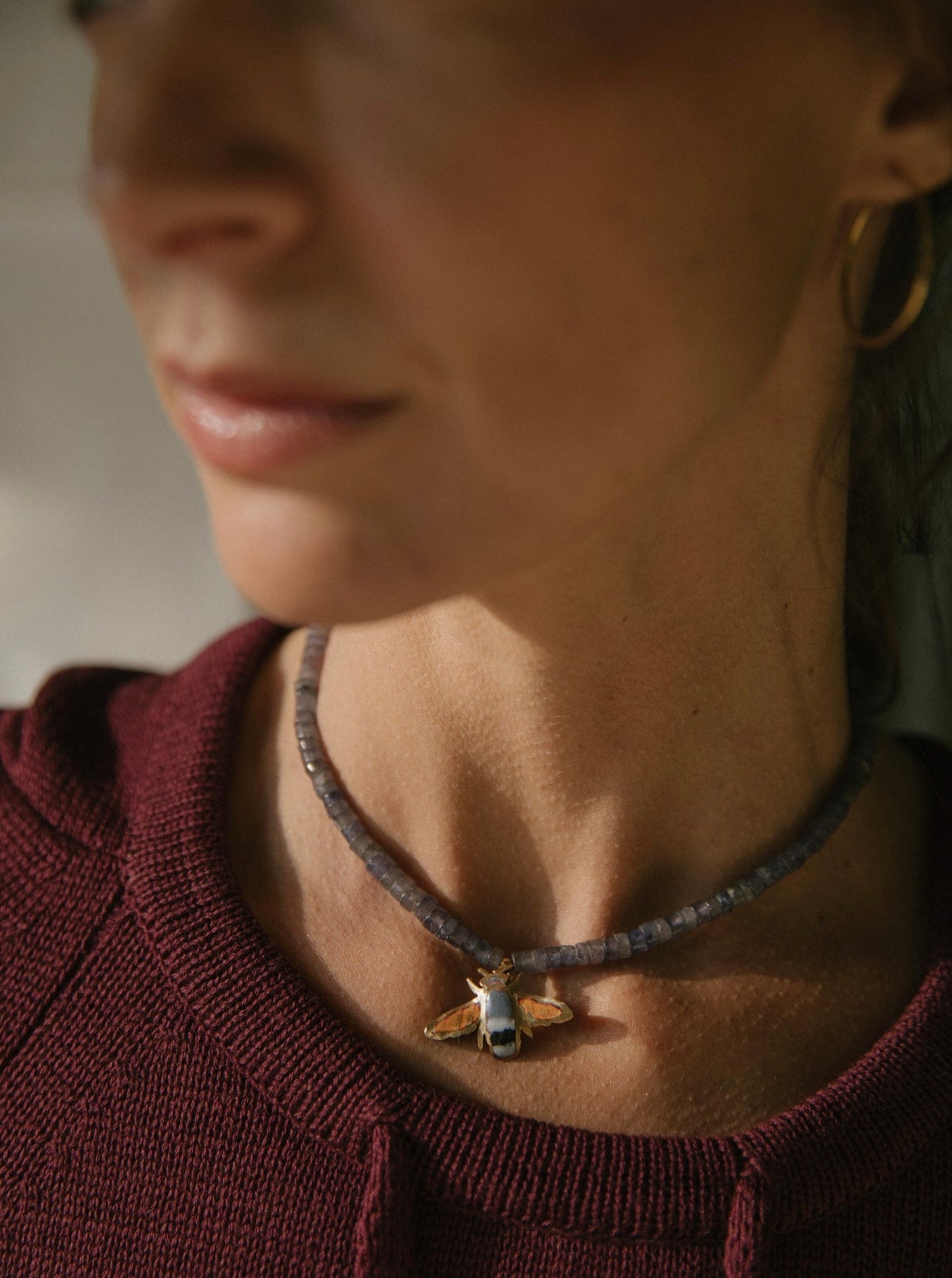 Choker petra abeja cactus