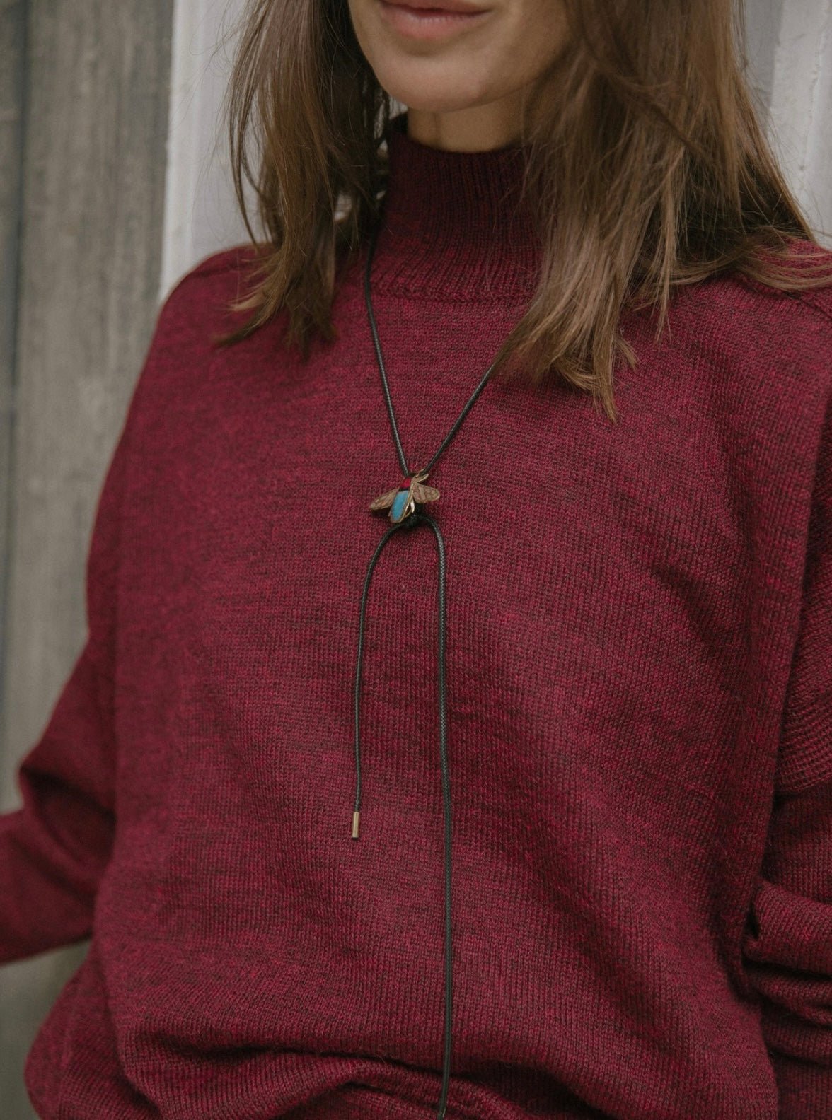 Choker Cuero Avispa Chango