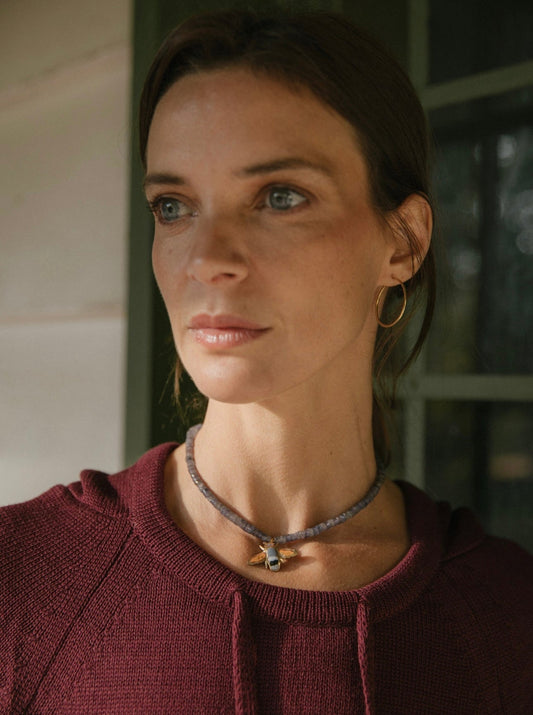 Choker petra abeja cactus