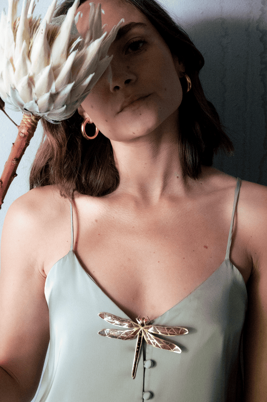 Libélula / Matapiojos morado y verde (G)